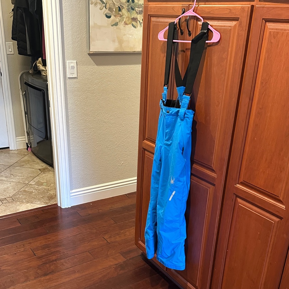Spyder Kids Blue Overalls with Black Straps